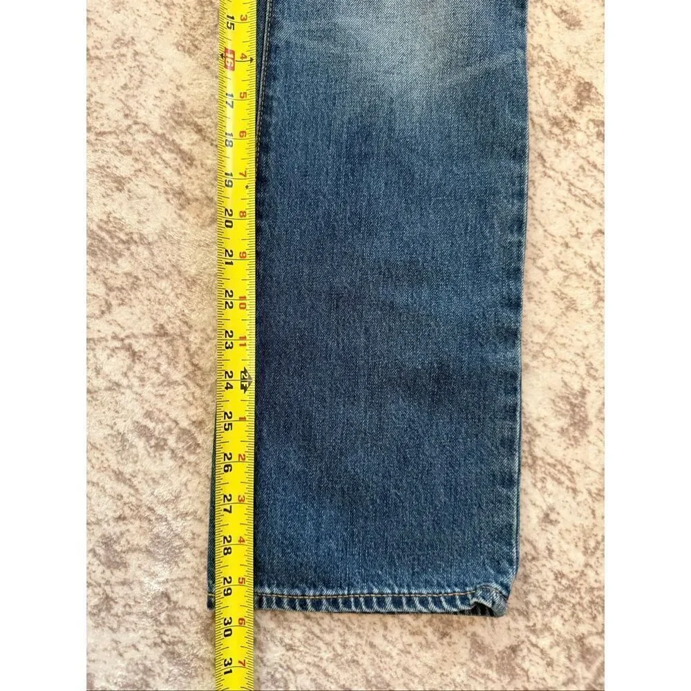 NWT Gap 1969 Kids Cotton Denim Slim Straight Leg Jeans Dark Wash Blue Size 16